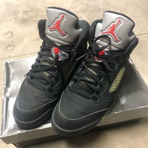 Jordan 5 black/ metallic